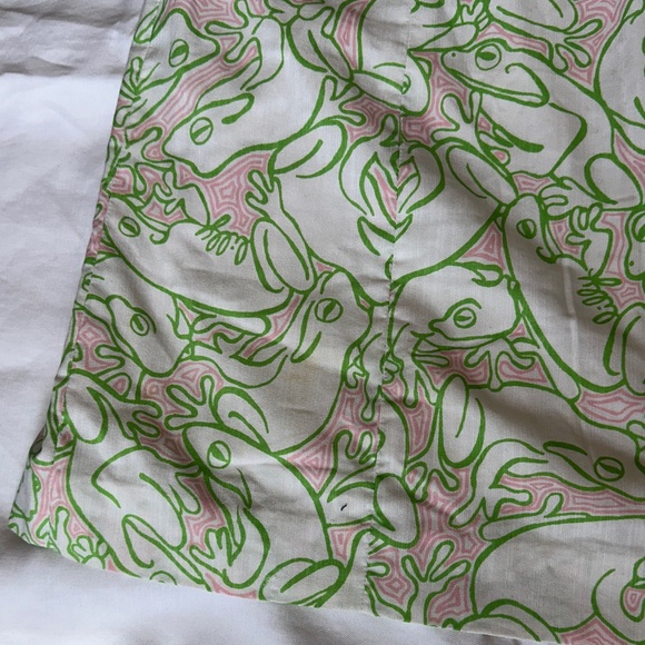Lilly Pulitzer Original Pink Label on Cream Fabric Strapless size 4 - Picture 4 of 13
